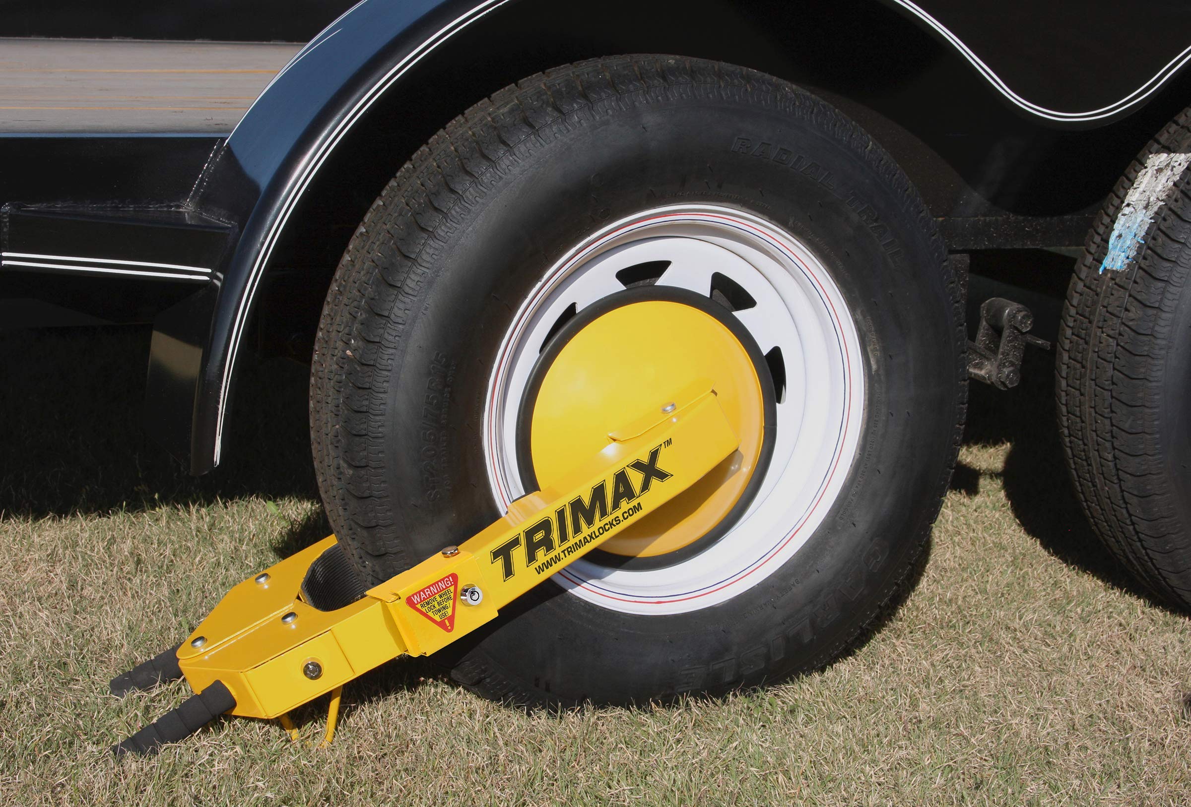 Trimax TWL100 Ultra-Max Alloy Steel Wheel Lock-Adjustable, Key